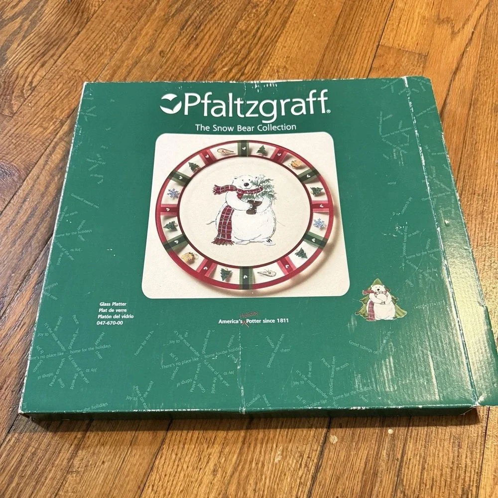 NEW Snow Bear Platter Chop Plate 13